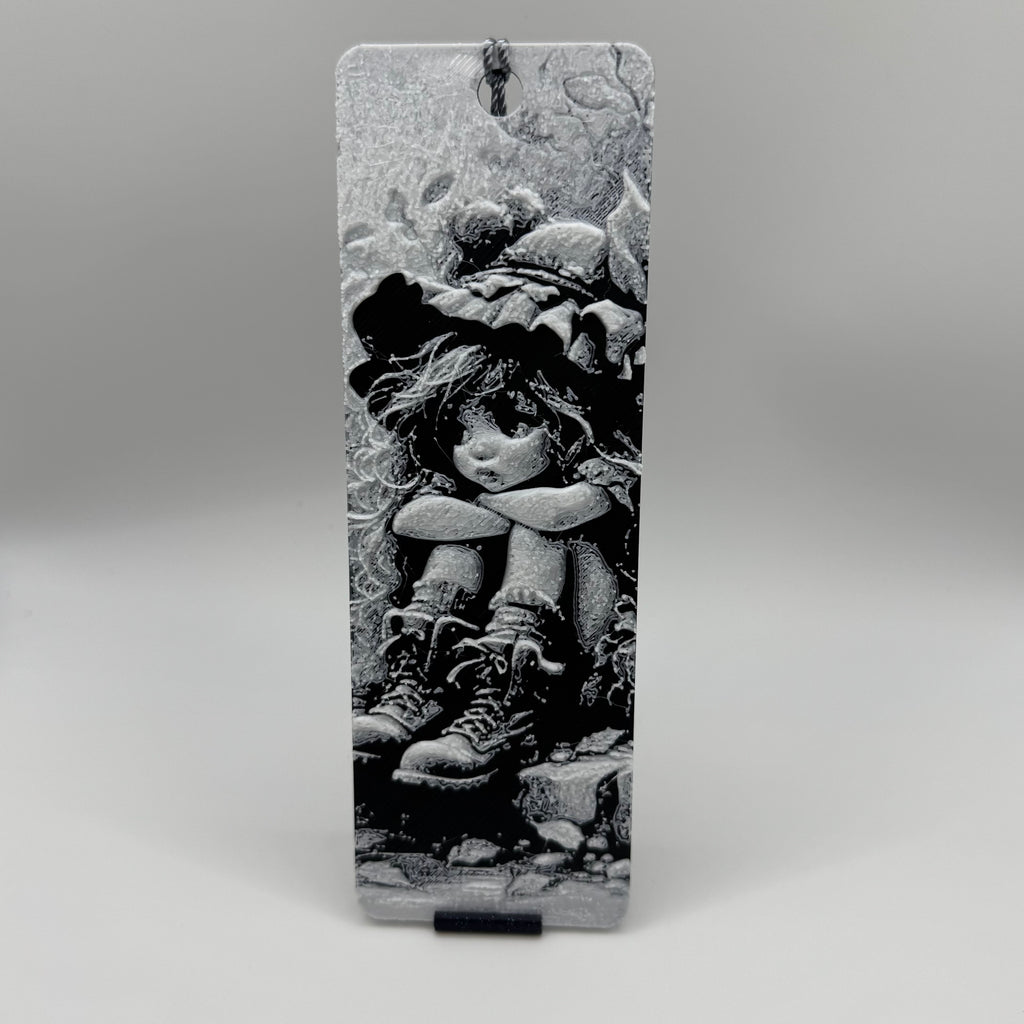 Pouting Girl 3D Printed - Hueforge