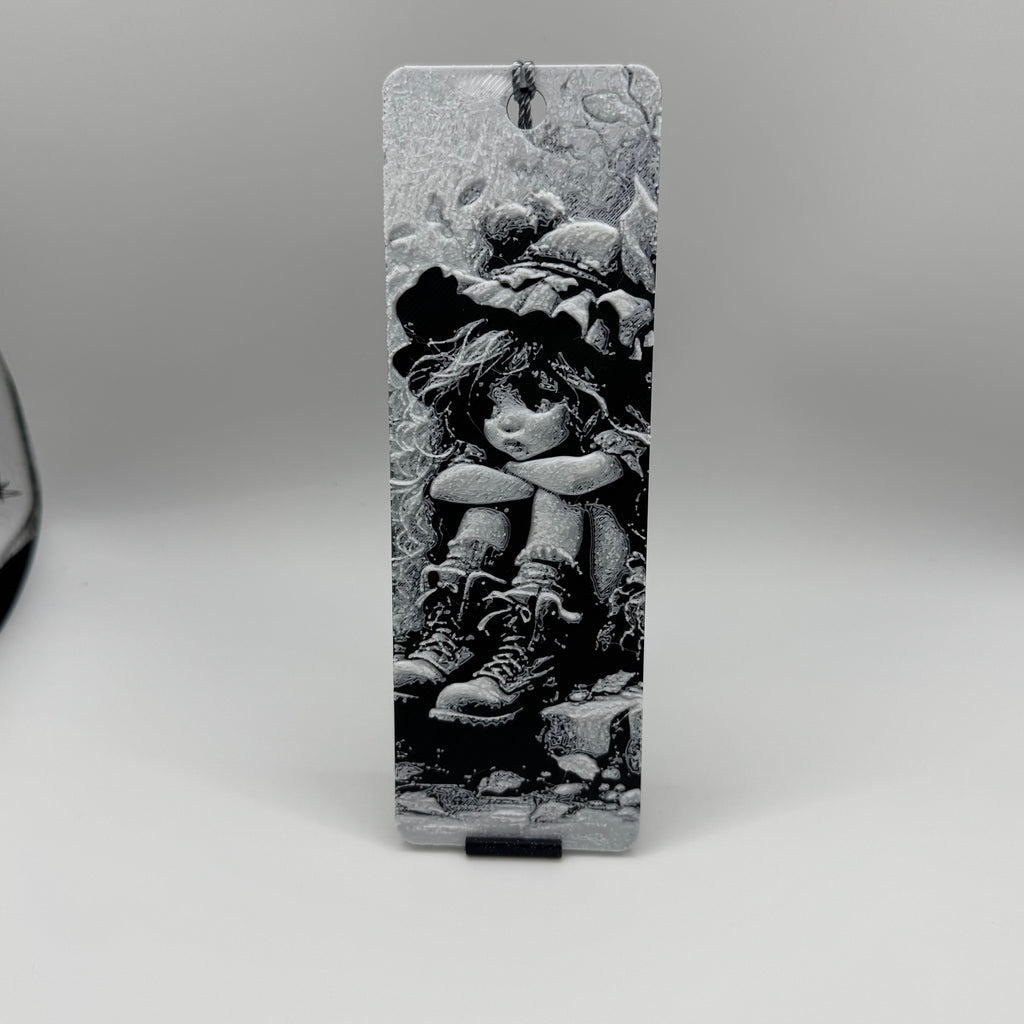 Pouting Girl 3D Printed - Hueforge