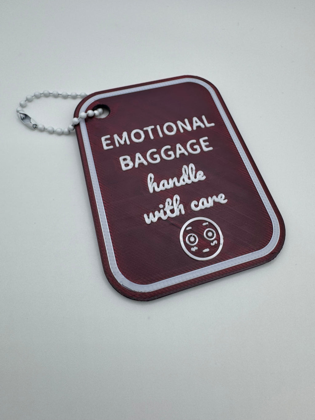 Luggage Tag - Emotional Baggage "handle with care"