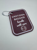 Luggage Tag - Emotional Baggage "handle with care"