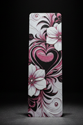Central Heart and Flowers Bookmark - Moody Dramatic